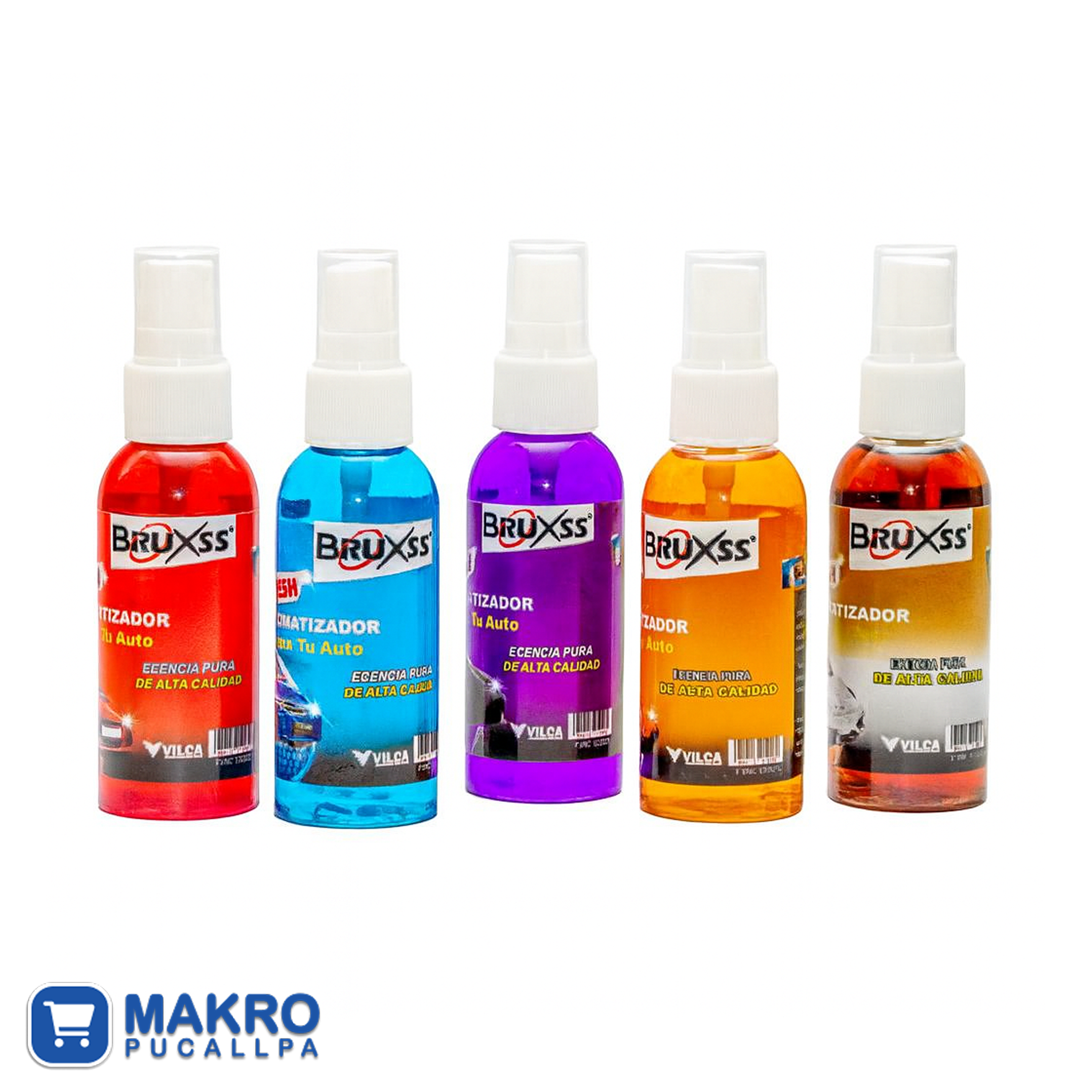 AROMATIZANTE DE CARRO MARCA BRUXSS X 60ML PQTE*24 UND