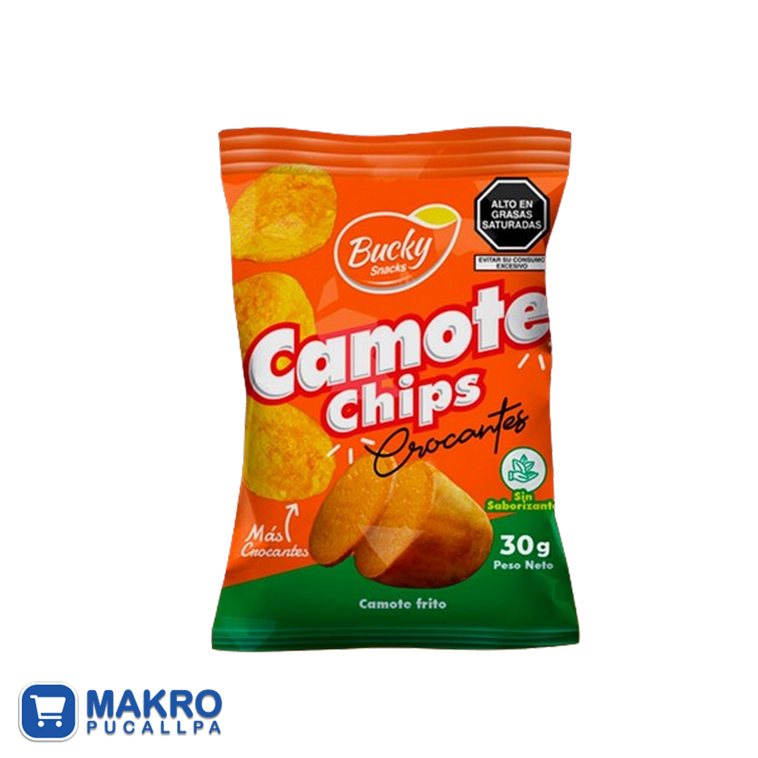 BUCKY CAMOTE FRITO X 30G TIRA X 12 UND CJA* 9 TIRAS