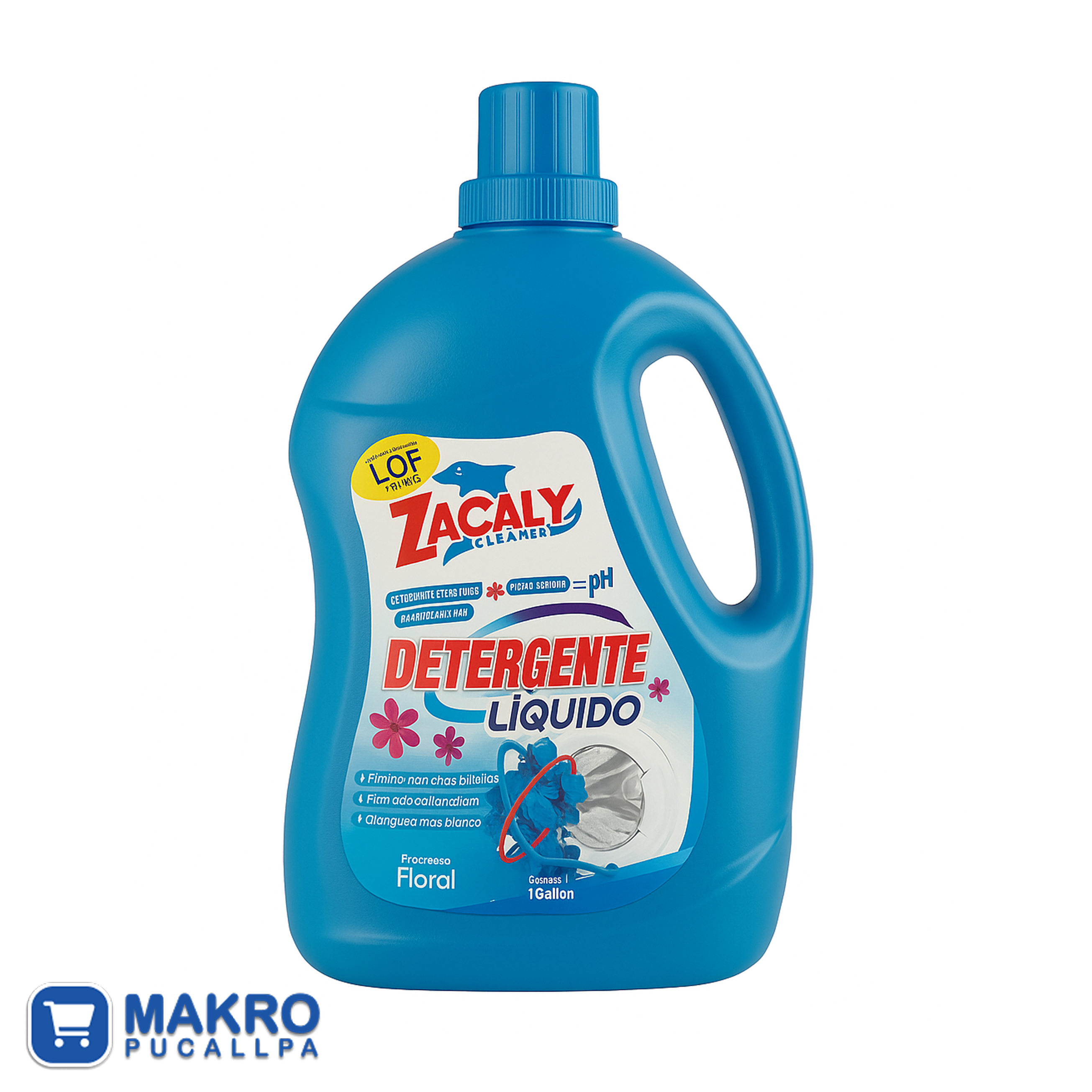 DETERGENTE LIQUIDO MARCA ZACALY X 4LT CJA*6 UND