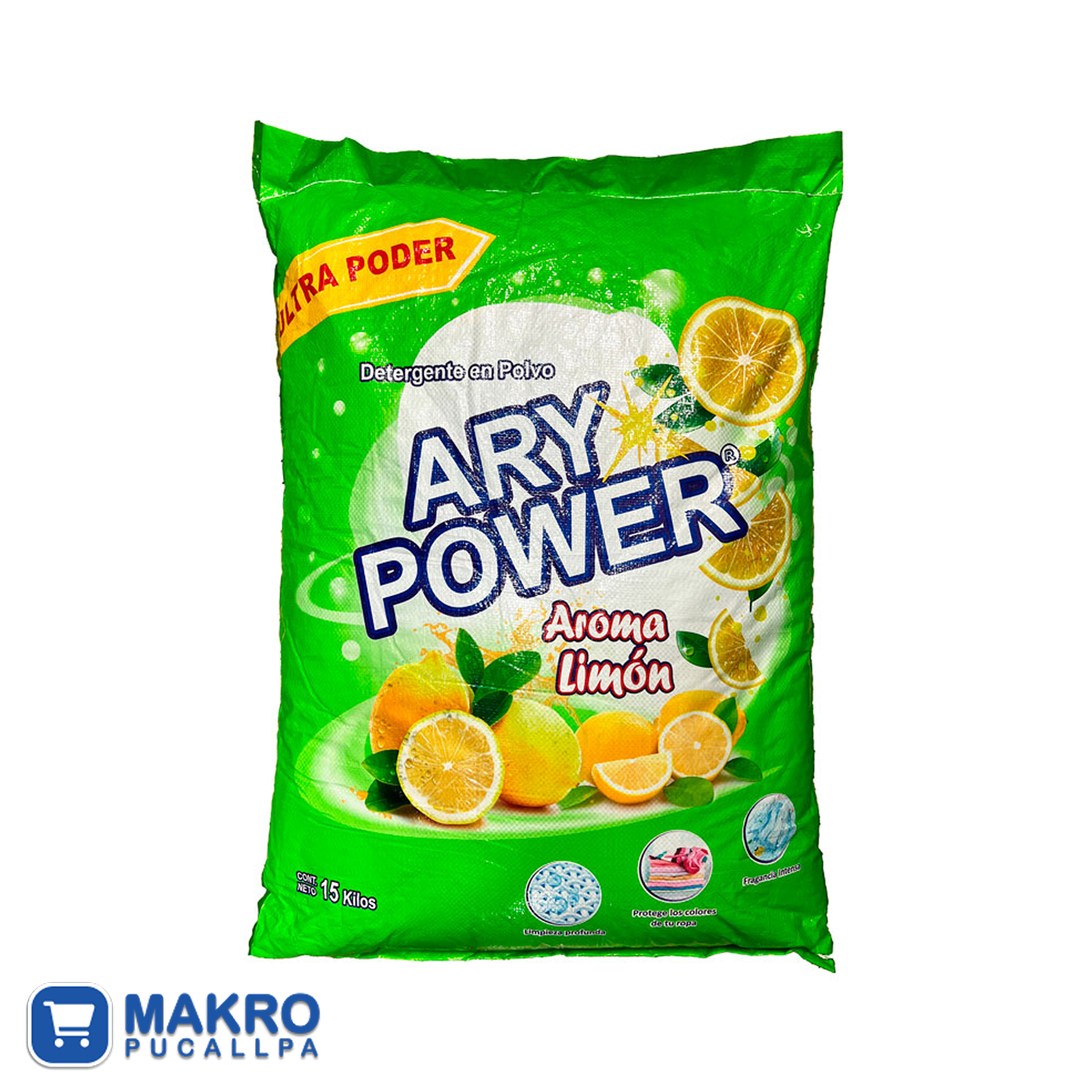 DETERGENTE ARYPOWER SACO AROMA LIMON *15KL