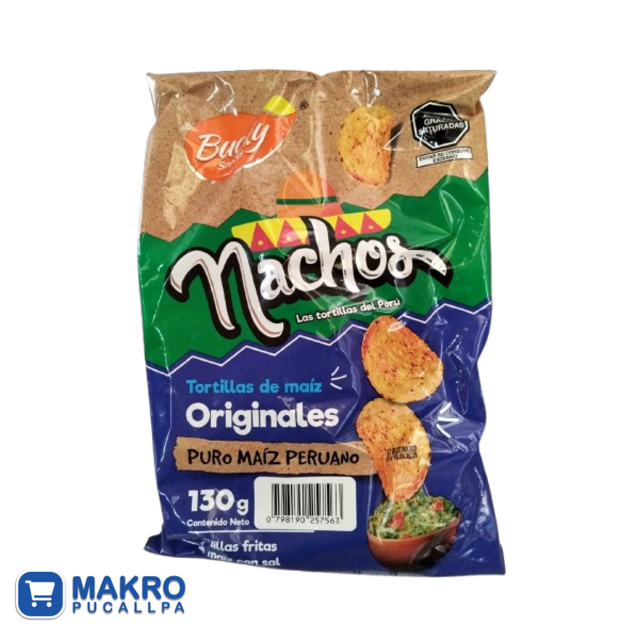 BUCKY PELOTERO NACHO ORIGINAL X 130G CJA*12 UNDS